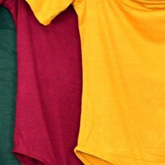 Bodysuit YELLOW OFF SHOULDER BODYSUIT - Picture 4 of 4